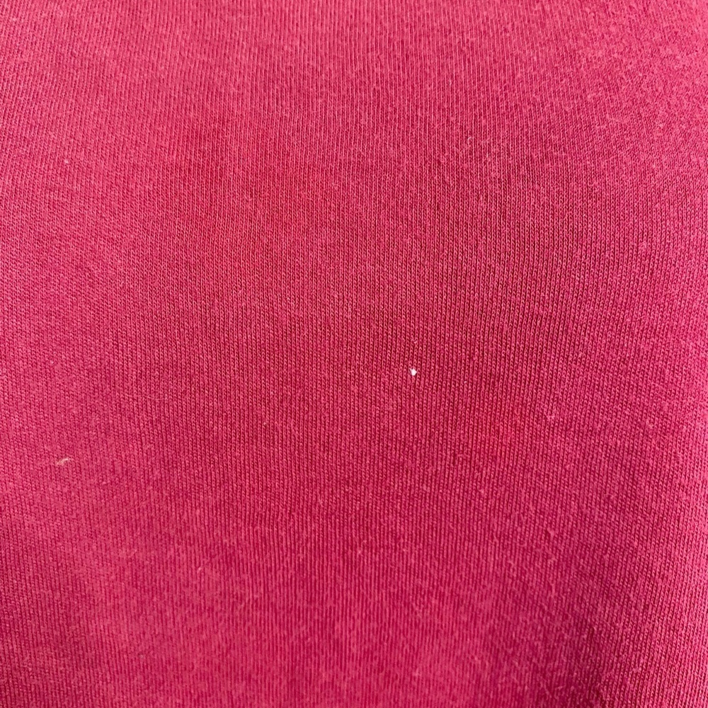 Quacker Factory RED Wine Pearl Beads on Bell Sleeve Dressy Top Size Large - Picture 12 of 12